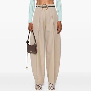 Jacquemus Beige Ovalo Trousers